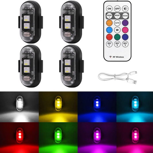 Luces LED RGB Inalámbricas para Auto